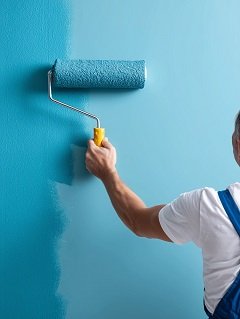 Painter in Viman Nagar Pune doing interior wall painting