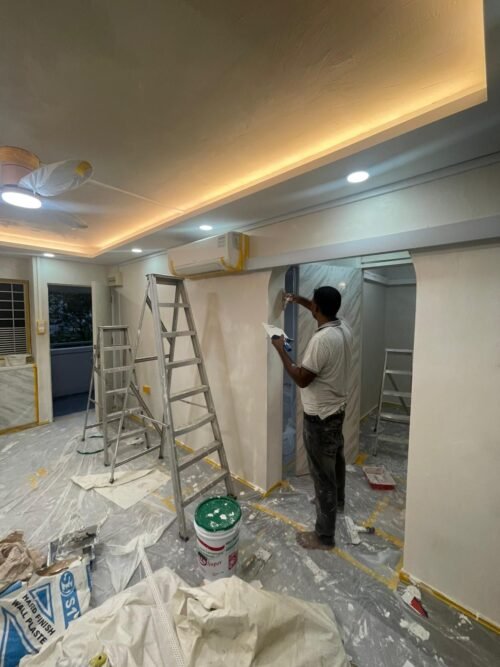 Painter in Shivajinagar Pune doing wall painting work