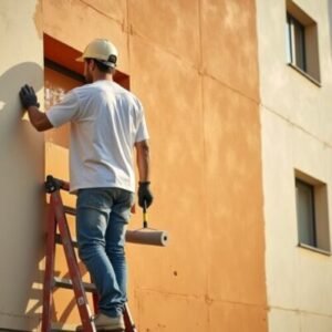 Painter in Aundh Pune doing house wall painting